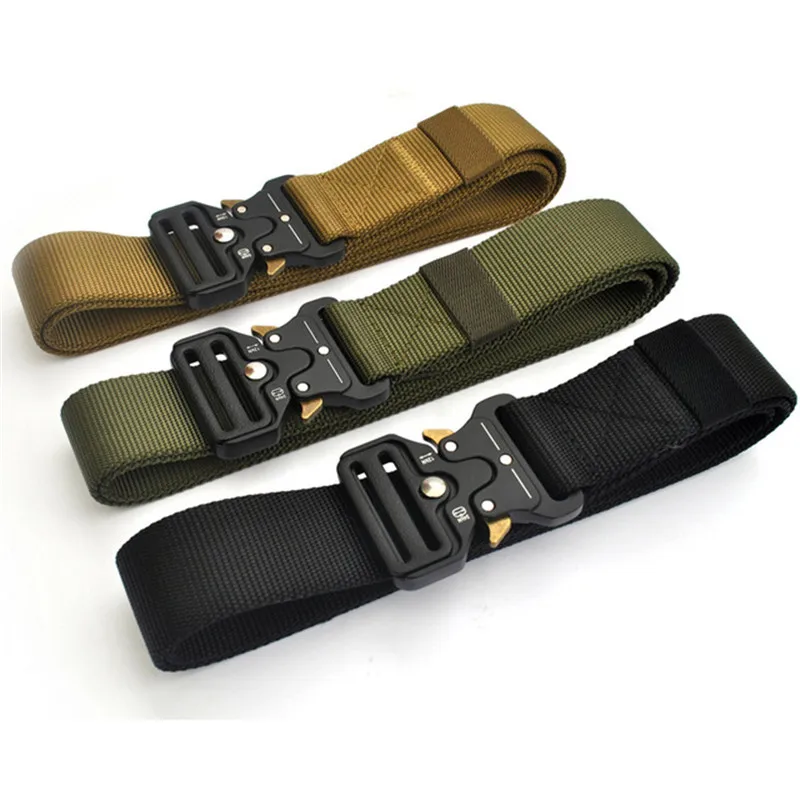 Top Trends: Plus Size 150 170cm Men's Belt Army Outdoor Hunting Tactical Multi Function Combat Survival Marine Corps Canvas Nylon Belts 2020 Shoppable Styles - Image 2