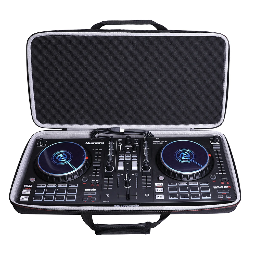 Top Trends: LTGEM EVA Hard Case For Numark Mixtrack Pro FX -2 Pairs OF DJ Controllers - Protective Portable Storage Bag Shoppable Styles