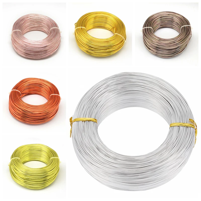 Top Trends: 0.6 / 0.8 / 1 / 1.2 / 1.5 / 2 / 2.5 / 3 / 3.5 / 4 / 5mm Aluminum Wire Jewelry Findings For Jewelry Making DIY Sculpture Bracelet Necklace Modelling Shoppable Styles