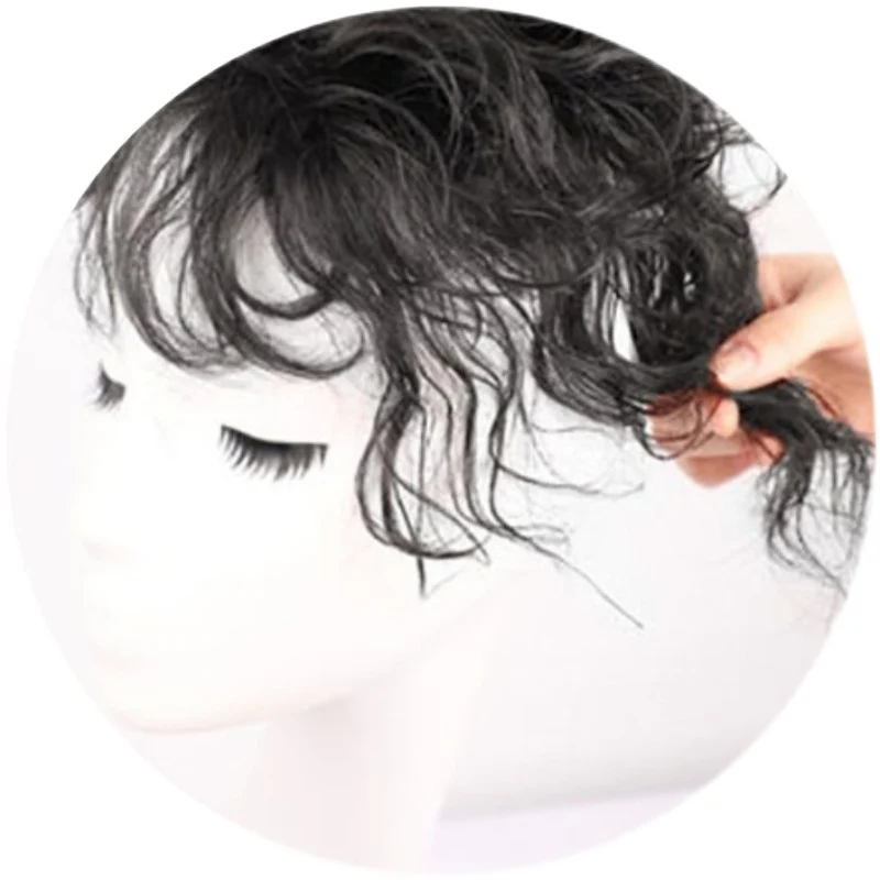 Top Trends: MANWEI Short Wave Synthetic Hair Topper With Bangs Clip In Hair Extensions Black Brown Natural Fake Hair Pieces For Women Shoppable Styles - Image 4