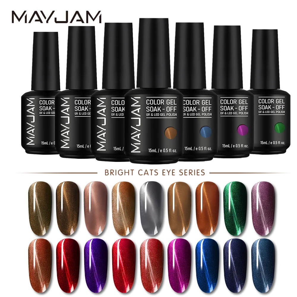 Top Trends: 2024 Nail Art Design Magnetic Gel Polish Soak Off Cat Eye Gel Nail Polish Lacquer UV LED Varnish 15ml / bottle Shoppable Styles