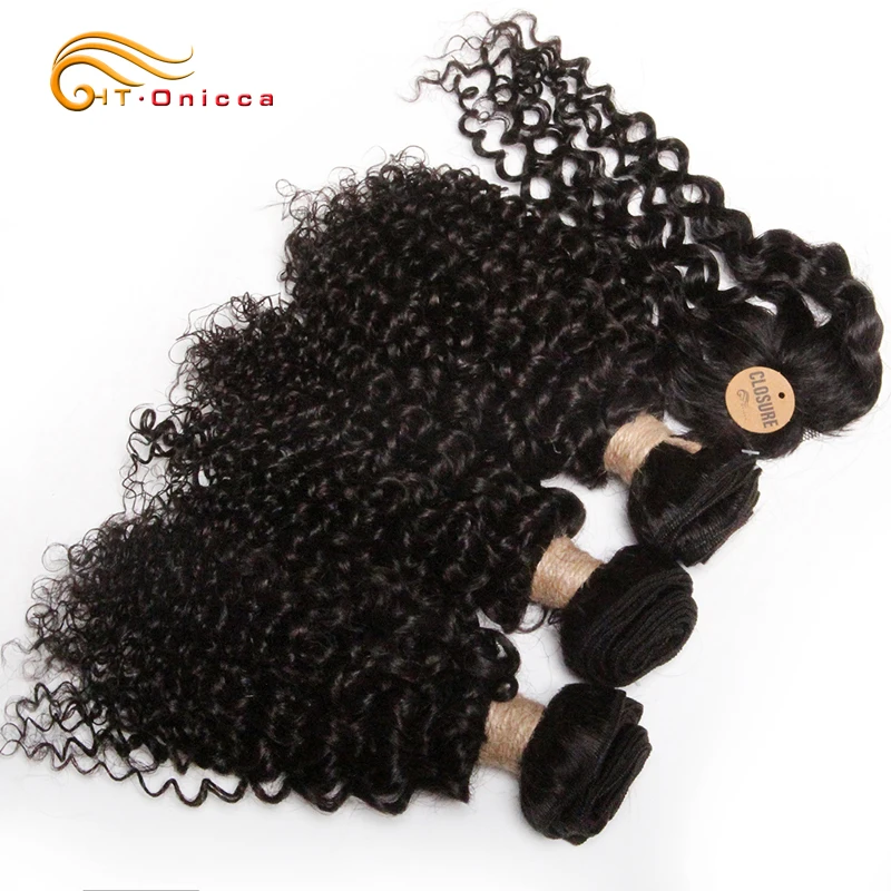 Top Trends: Kinky Curly Bundles With Closure Natural Human Hair Bundles Short Indian Hair Bundles With Circular Closure Shoppable Styles