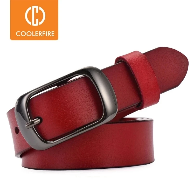 Top Trends: Women's Strap Casual All-match Women Brief Genuine Leather Belt Women Strap Pure Color Belts Top Quality Jeans Belt WH001 Shoppable Styles