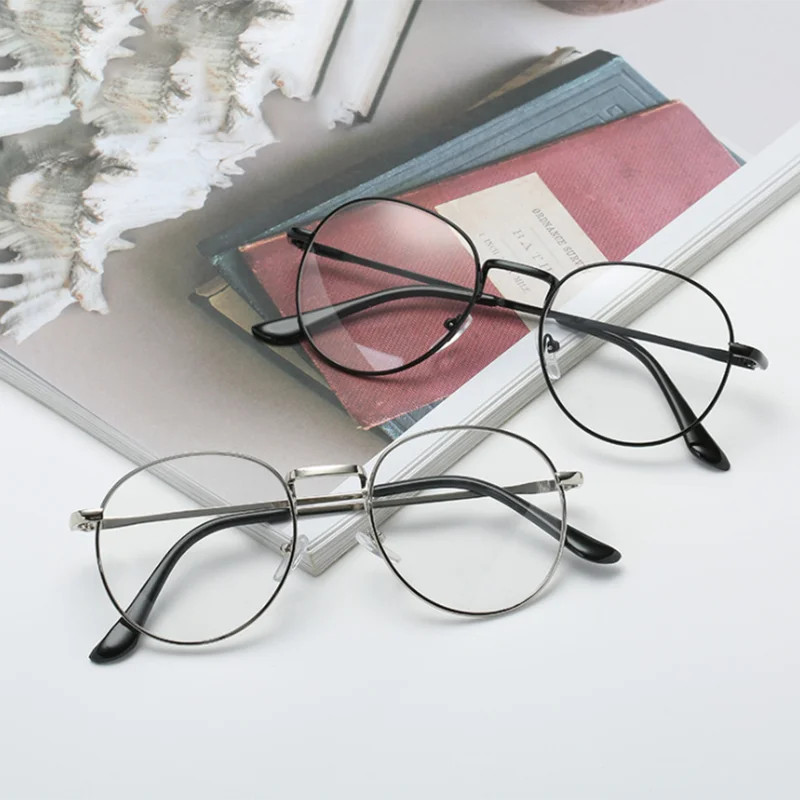 Top Trends: Retro Retro Reading Glasses Frame Men And Women Brand Designer Round Glasses Optical Glasses Frame Trend Metal Glasses + 50 + 100 Shoppable Styles - Image 6