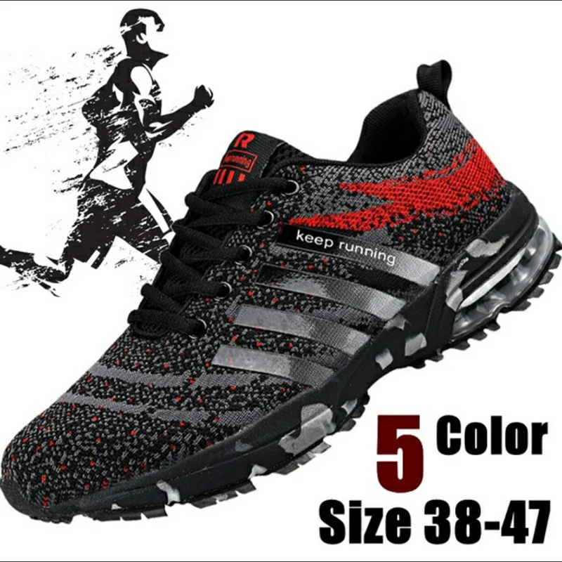 Top Trends: 2020 New Men Running Shoes Breathable Outdoor Sports Cushion Shoes Lightweight Sneakers Comfortable Athletic Training Footwear Shoppable Styles