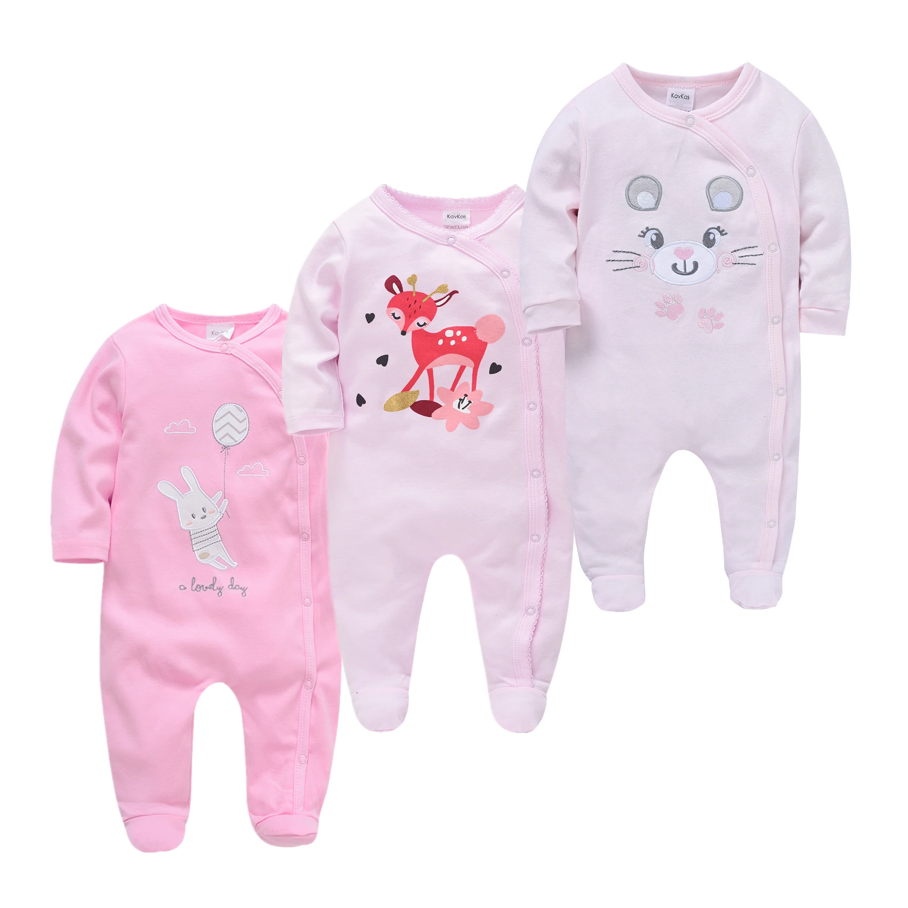 Top Trends: 2022 Spring Newborn Pajamas Infant Baby Boys Girls Romper Playsuit Overalls Cotton Long Sleeve Baby Jumpsuit Newborn Clothes Shoppable Styles