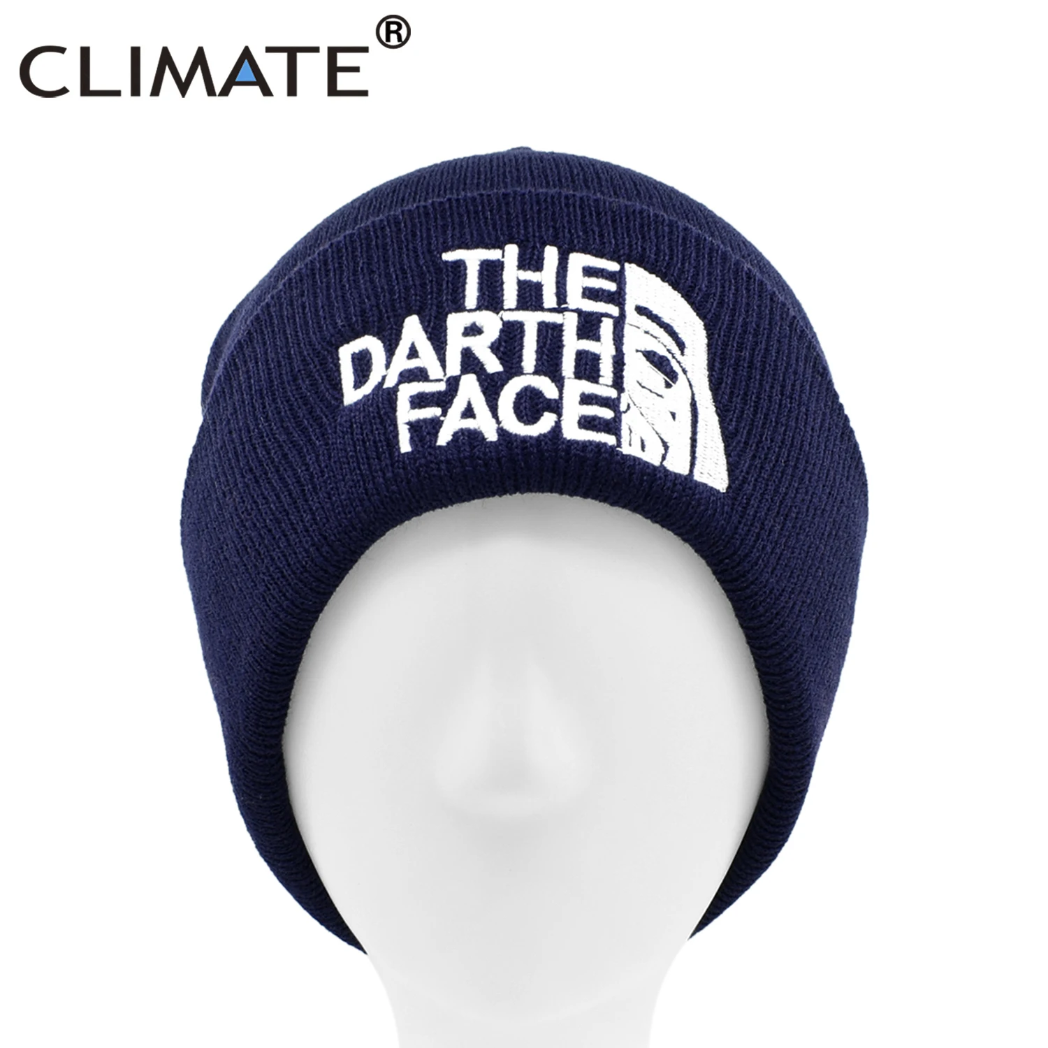 Top Trends: CLIMATE The Darth Face Hat Beanie Star Men&#039;s Winter Warm Hat Beanie Soft Knitted Beanies Hat For Adult Men Women Shoppable Styles