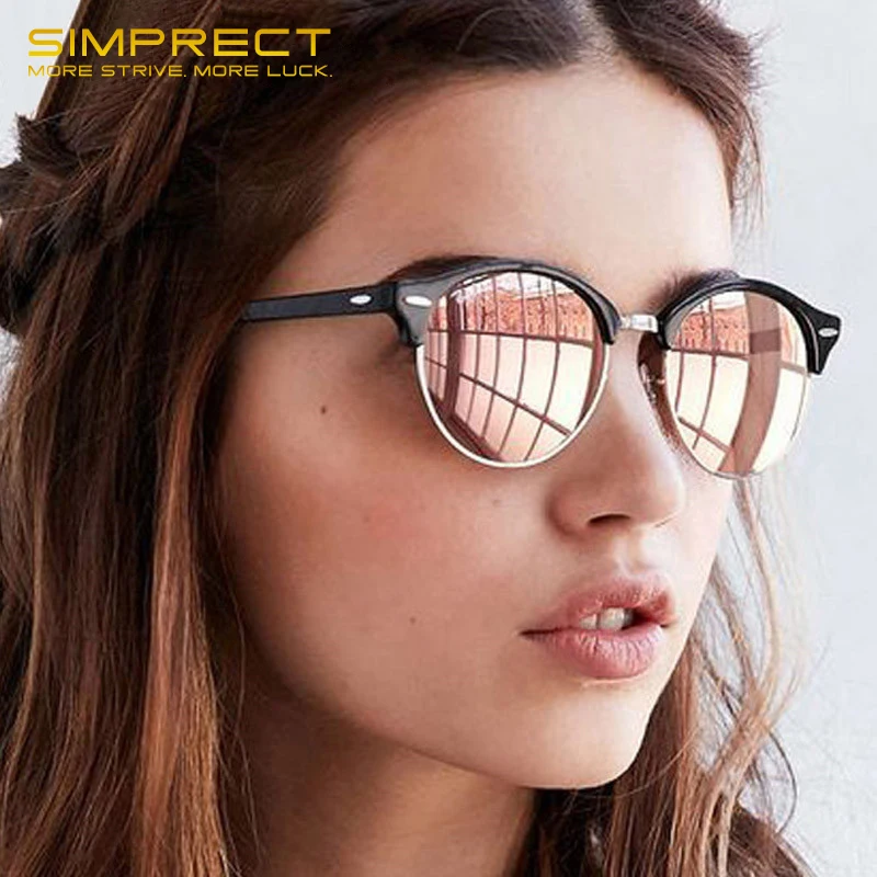 Top Trends: SIMPRECT Polarized Sunglasses Women 2023 UV Protection Round Sun Glasses Men Luxury Brand UV400 High Quality Shades For Women Shoppable Styles