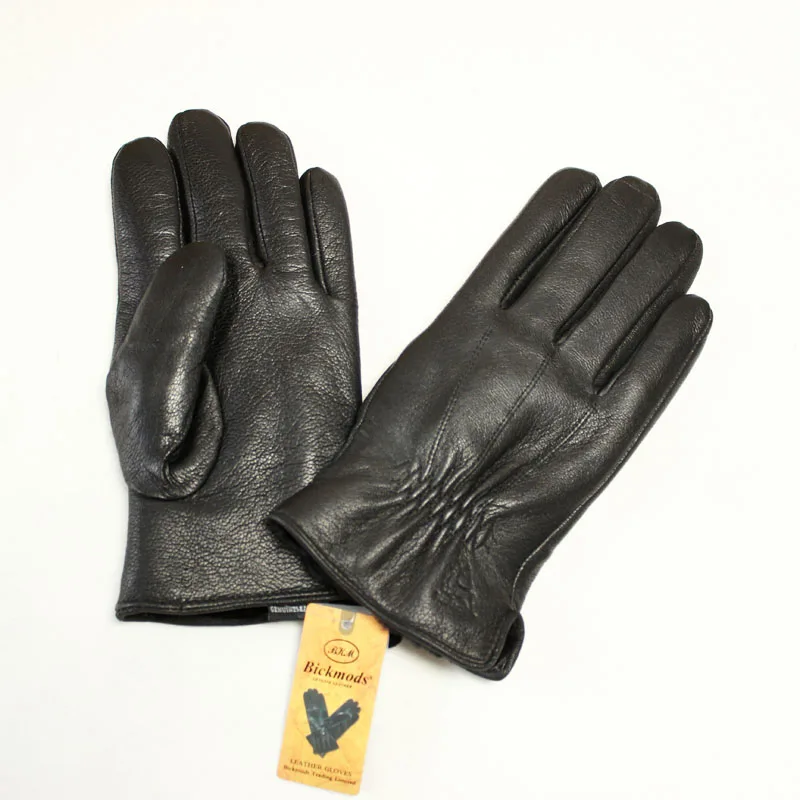 Top Trends: Winter Warm Thickened Sheepskin Fur Lined Deerskin Gloves Men&#039;s Black Leather Windproof And Cold Proof Outdoor Motorcycle Riding Shoppable Styles