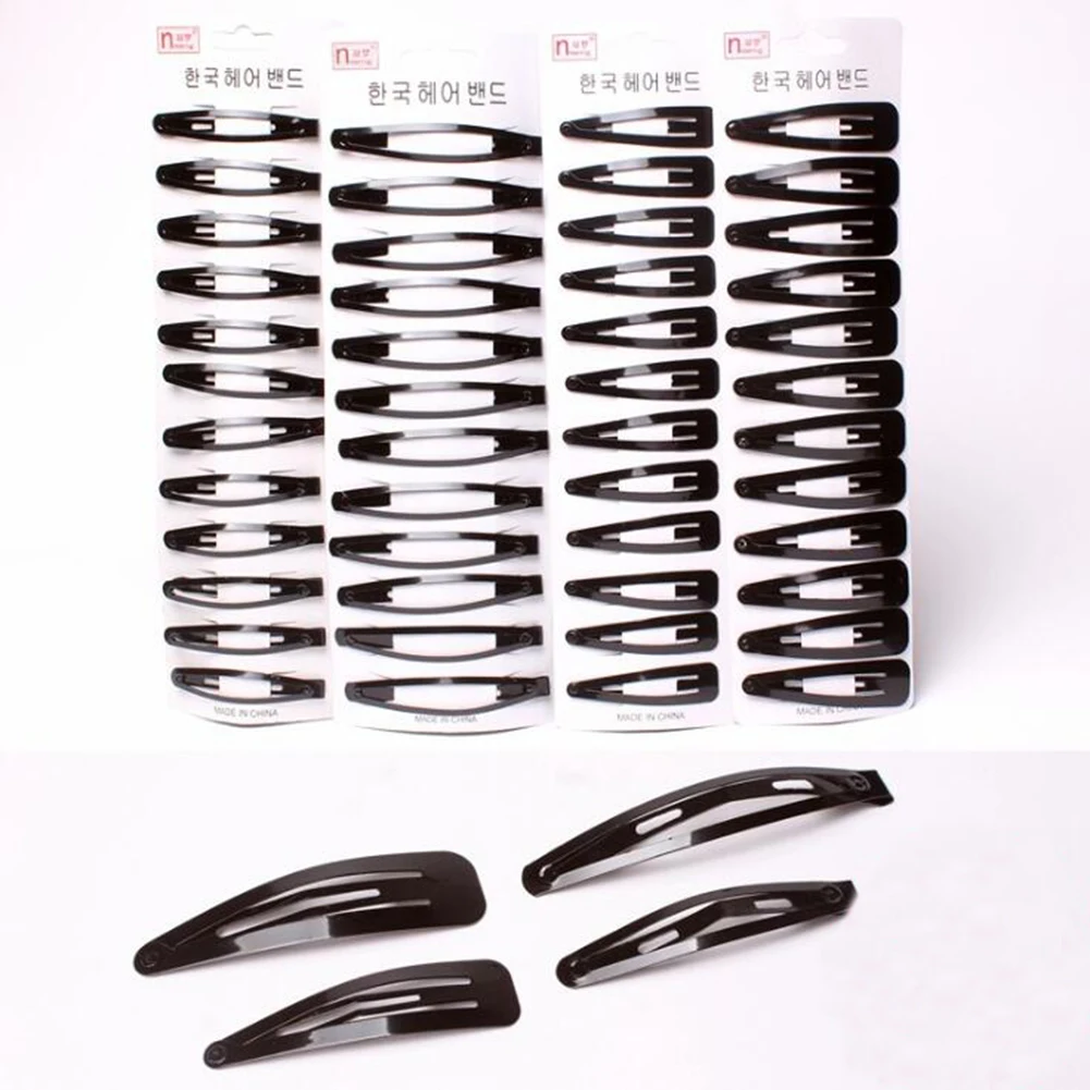 Top Trends: Black Geometric Hair Clip BB Hairpins Barrettes Styling Tools Fashion Women Girls Hair Accessories Headwear Headdress 2 Sizes Shoppable Styles