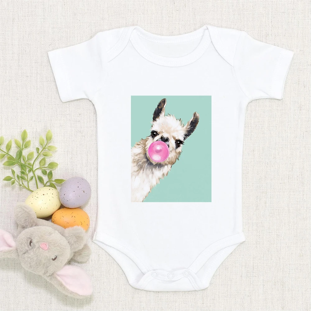 Top Trends: Baby Boy Clothes Funny Alpaca Sloth Baby 2022 Newborn Baby Girl Bodysuit Infant Baby Jumpsuit One-Pieces Ropa Bebe Harajuku Shoppable Styles - Image 3