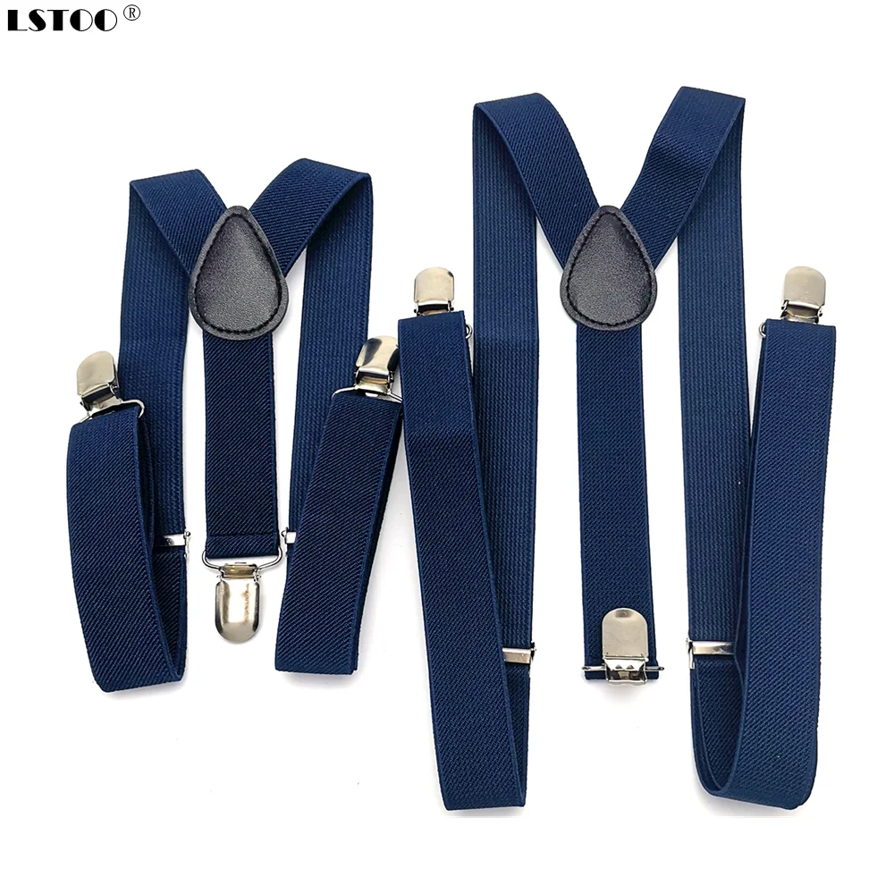 Top Trends: Parent-Kids Navy Blue Coffee Purple Color Suspenders Men Women Boys Girls Elastic Adjustable Kids Braces Unisex Accessories Shoppable Styles - Image 4