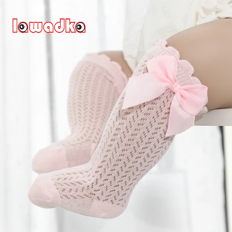 Top Trends: Lawadka Baby Girl Socks Toddler Baby Bow Cotton Summer Mesh Baby Knee Socks Newborn Infant Non-slip Long Baby Boys Socks 0-2T Shoppable Styles