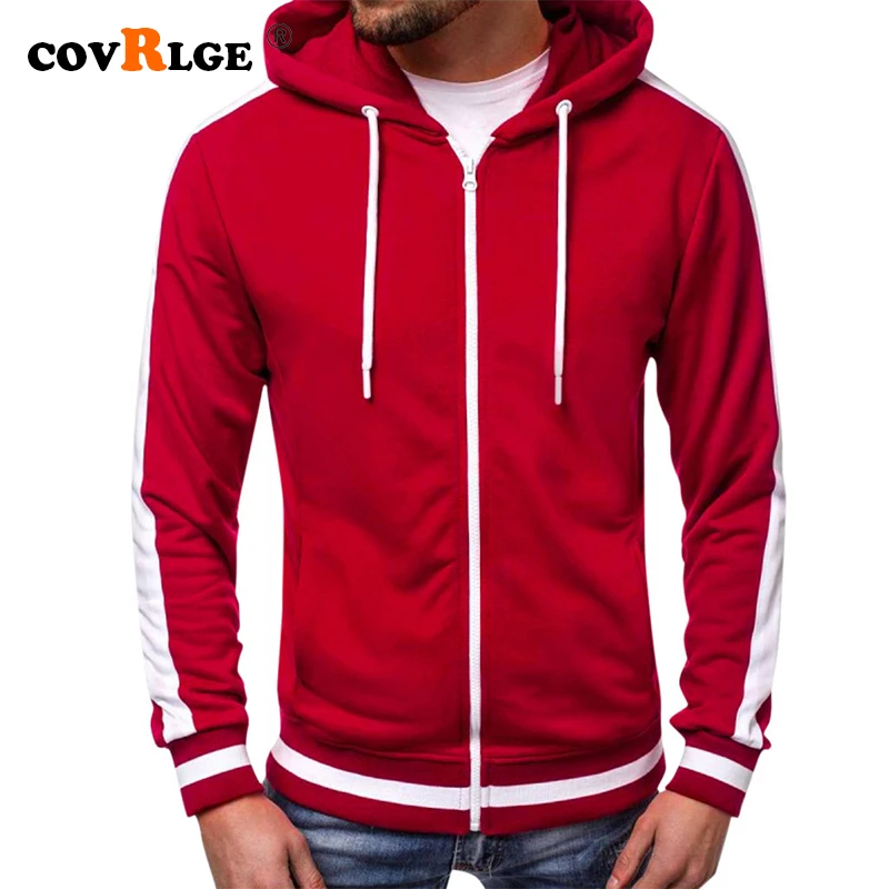 Top Trends: Covrlge Sweatshirt Men 2019 NEW Casual Hoodies Brand Male Long Sleeve Solid Hoodie Men Black Red Big Size Poleron Hombre MWW174 Shoppable Styles