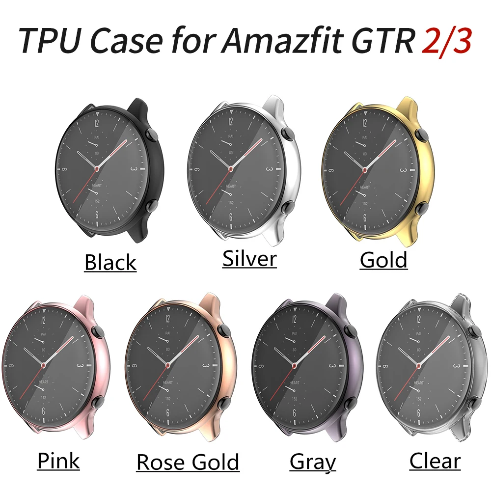 Top Trends: Screen Protector Flexible Cover For Huami Amazfit GTR 4 3 2 2e Watch Case For GTR3 Pro Bumper Soft TPU Scratch-resistant Shell Shoppable Styles - Image 6