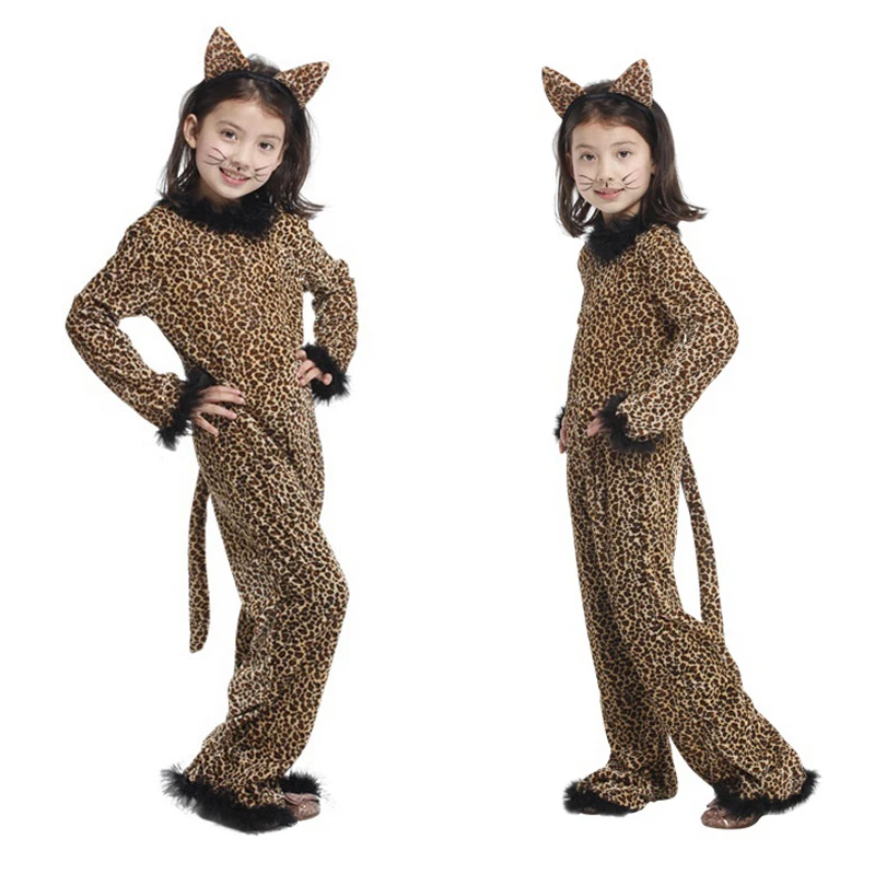 Top Trends: Umorden Kids Child Animal Wild Leopard Costume For Girls Fantasy Jumpsuit Disfraz Halloween Carnival Party Costumes Shoppable Styles