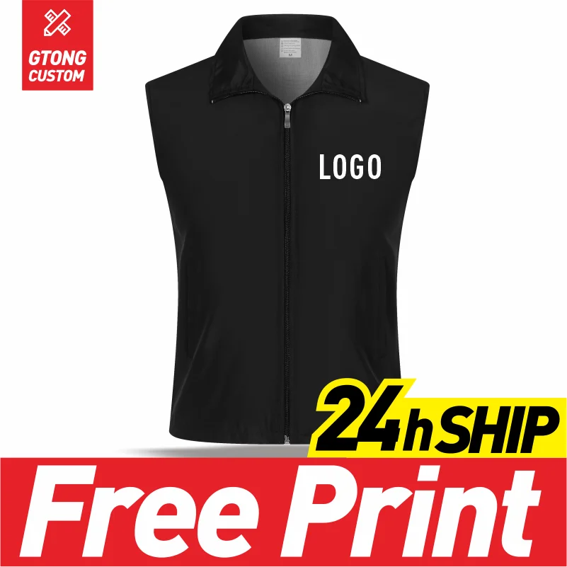 Top Trends: Free Custom Design Vests Print Logo Men Woman Safety Vest Work Vest Work Wear Uniform Cheap Solid Color Fashion Vest Custom LOGO Shoppable Styles