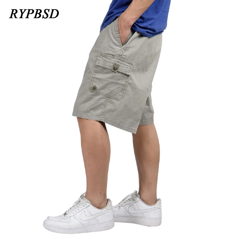 Top Trends: Summer Casual Shorts For Men Sweat Loose Pocket High Quality Straight Cargo Shorts Men Cotton Military Work Gym Shorts XL-6XL Shoppable Styles