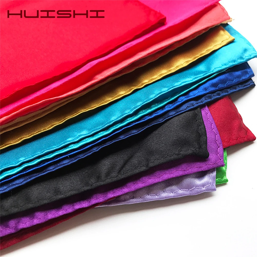 Top Trends: HUISHI White Pink Man's Handkerchiefs Suit Pocket Square Towel Accessories Wedding Banquet Anniversary Commercial Black Red Blue Shoppable Styles - Image 6