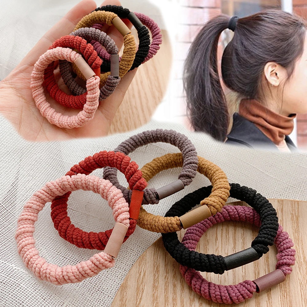 Top Trends: 7 Style Girls Nylon High Elastic Hair Bands Children Ponytail Holder Rubber Bands Headband Ties Gum For Kids Hair Accessories Shoppable Styles