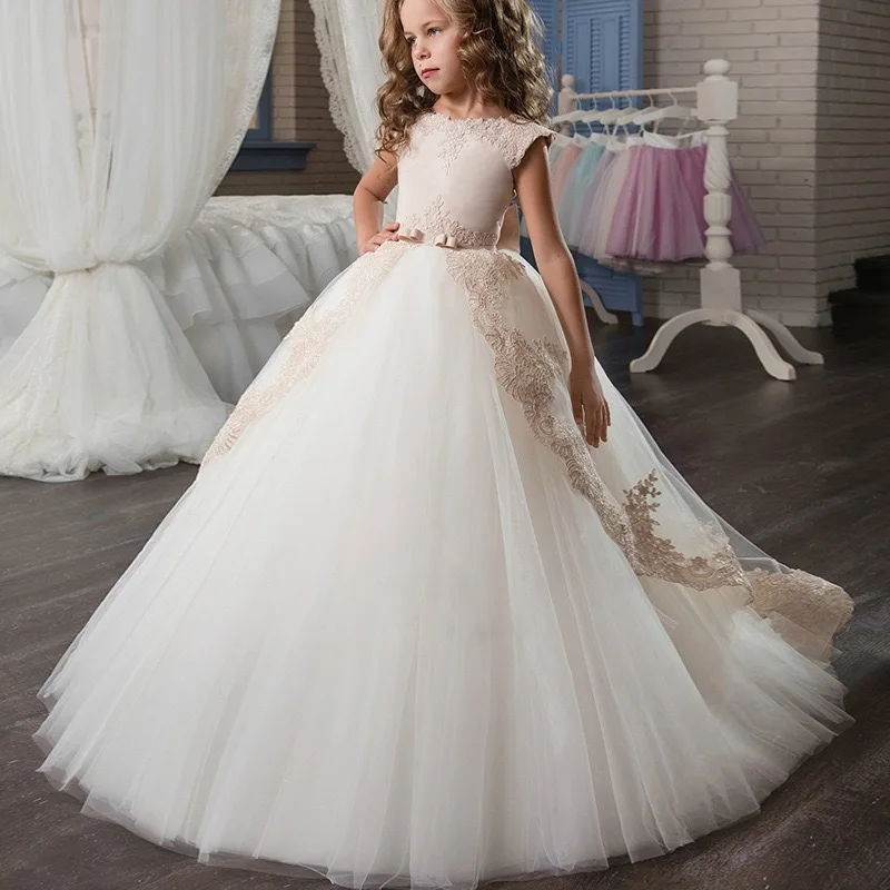 Top Trends: Floor Formal Party Dress Teenager Bridesmaid Kids Clothes For Girls Children Lace Princess Wedding Evening Prom Vestidos 12 13 Y Shoppable Styles