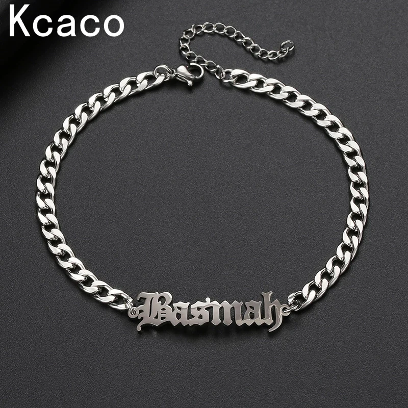 Top Trends: Customized Man Name Bracelet Stainless Steel Male ID Bracelets With 5mm Width Cuban Chain Personalized Boy Men Nameplate Jewelry Shoppable Styles