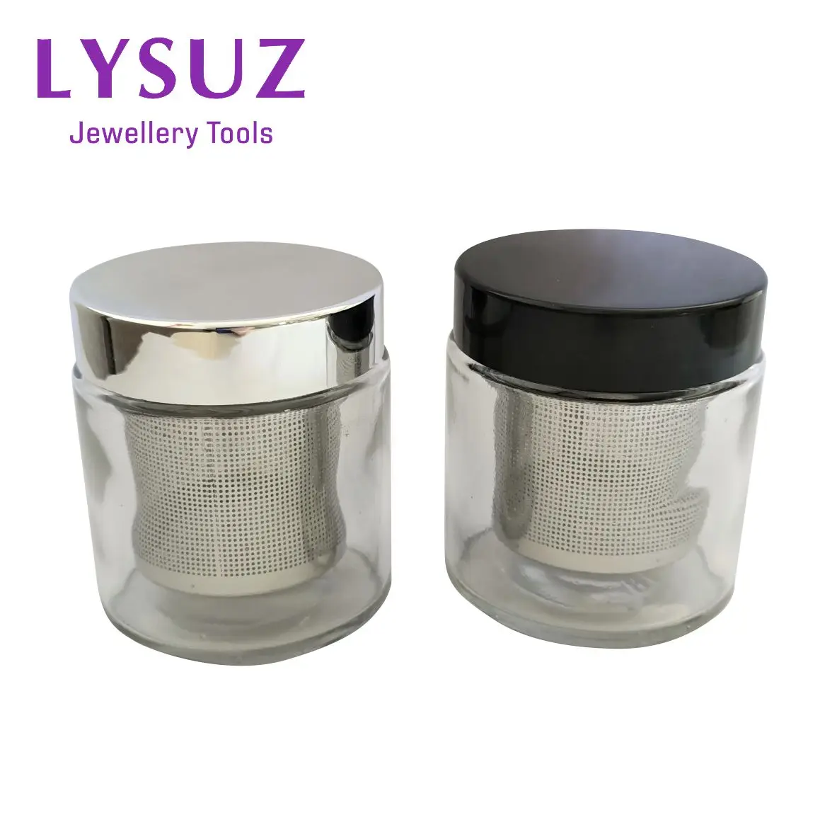 Top Trends: Diamond Washing Cup Watch Small Parts Gemstone Cleaning Glass Jar Pot With Sieve LYSUZ Shoppable Styles