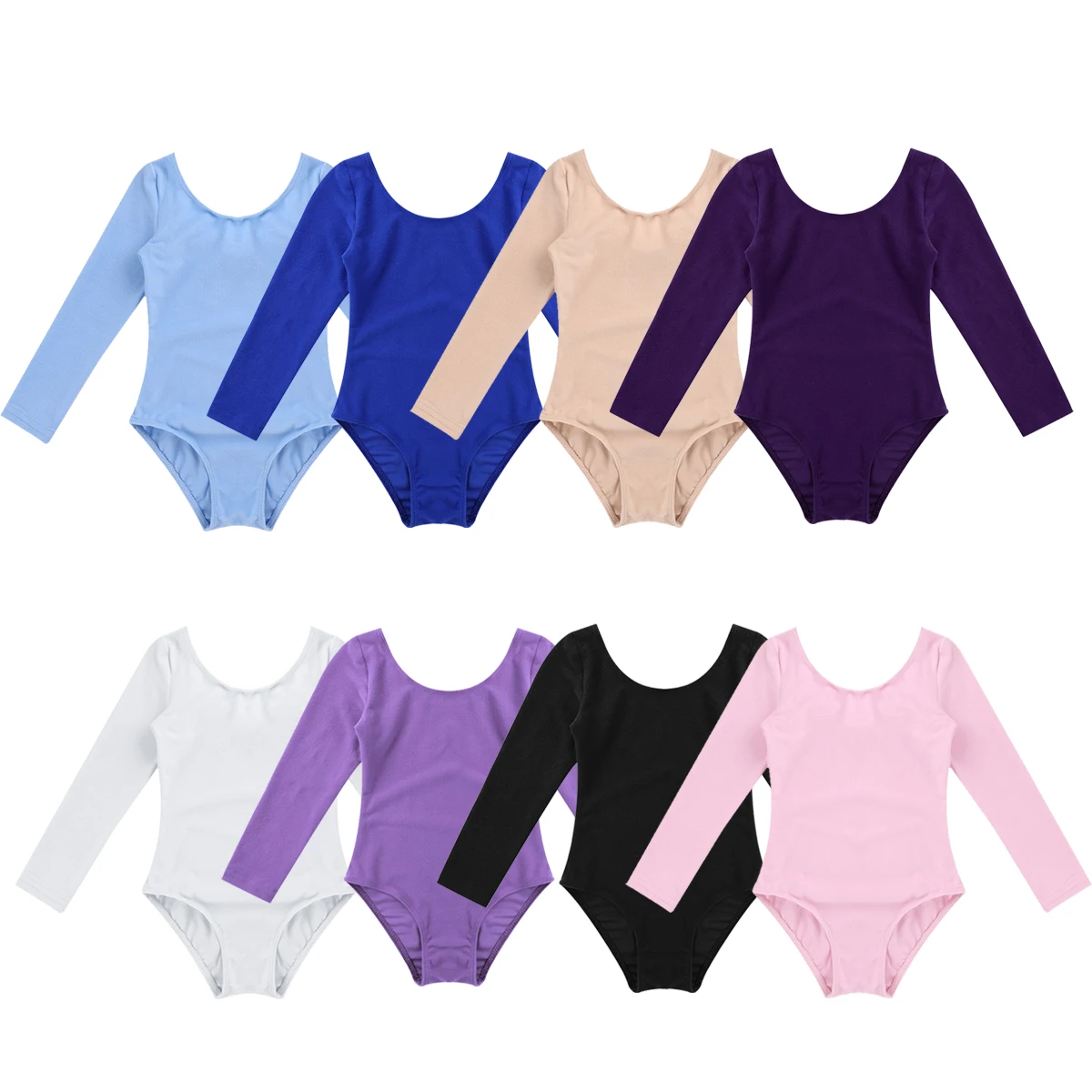 Top Trends: Kids Girls Ballet Leotards Gymnastics Costume Long Sleeve Solid Color Dance Leotard Bodysuit Ballet Dress Dance Training Wear Shoppable Styles