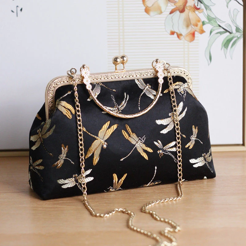 Top Trends: NEWEST Pure Handmade Chain Women Shoulder Crossbody Bag Vintage Designer Lock Shell Vintage Bags Women&#039;s Handbags Purses Wallet Shoppable Styles