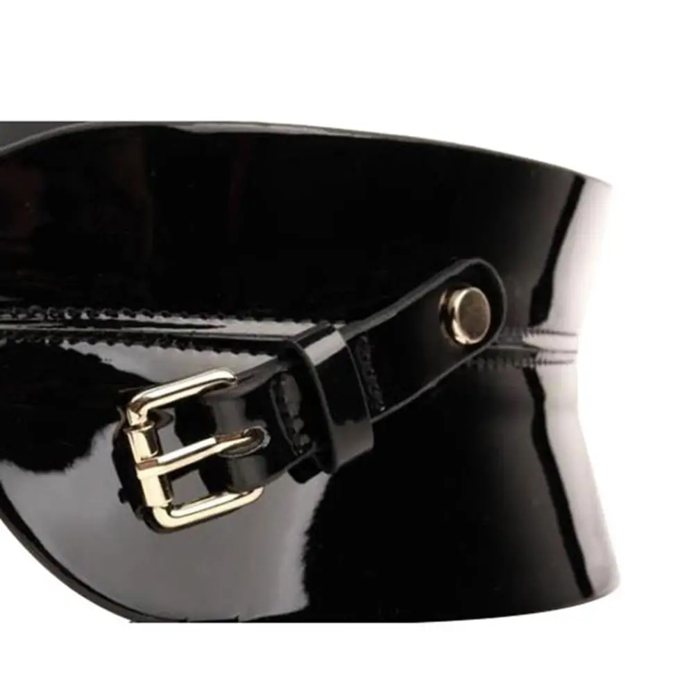 Top Trends: Ladies Design Casual Retro Overcoat Decorative Leather Black Girdle Belts For Women Type Fashion Waistband Belt FCO222 Shoppable Styles - Image 6