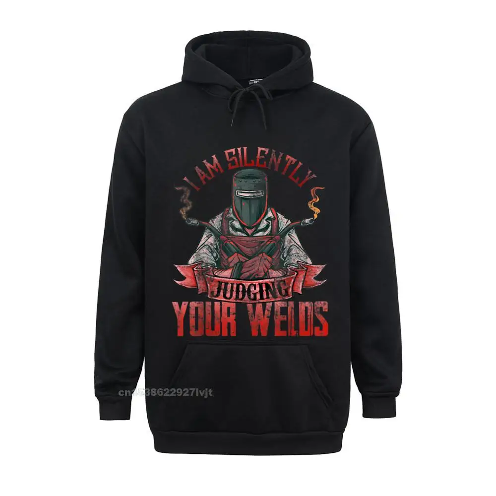 Top Trends: Funny Welder Shirts For Men I Am Silently Judging Your Welds Hoodie Men Brand Printed Hoodie Cotton Streetwear Normal Shoppable Styles