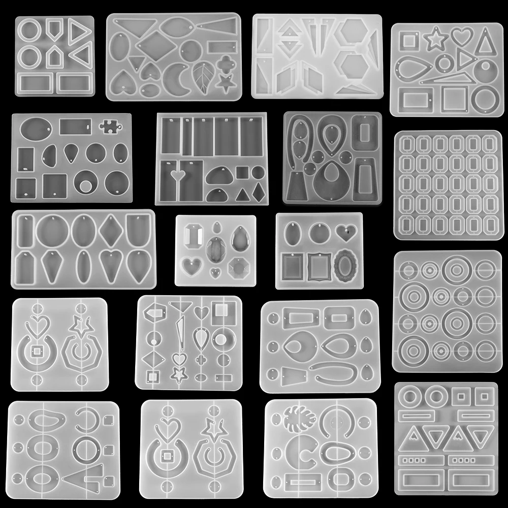 Top Trends: Earring Pendants Resin Molds Silicone Mold For DIY UV Epoxy Pendant Crafts Jewelry Making Casting Mould Jewelry Tool Accessories Shoppable Styles