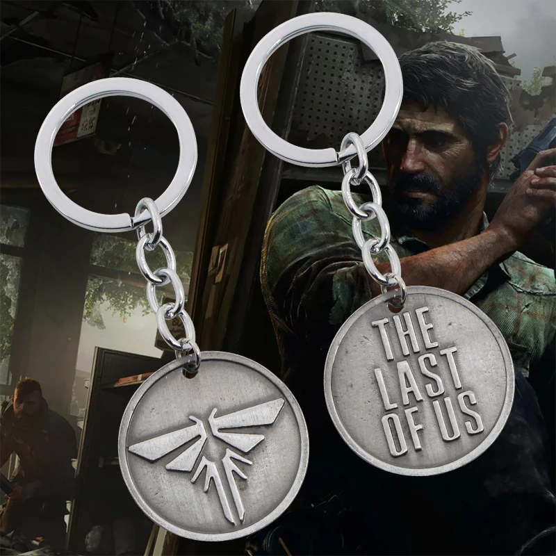 Top Trends: The Last Of Us 2 Keychain Firefly Logo Letter Dogtag Joel Ellie Vintage Retro Antique Pewter Keyring Key Chain Ring Wholesale Shoppable Styles