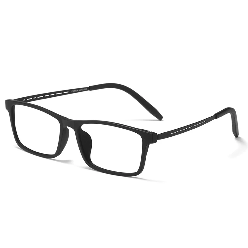 Top Trends: YIMARUILI Ultra-light Fashion TR90 Square Eyewear Pure Titanium Myopia Eyeglasses Optical Prescription Glasses Frame Men 8822T Shoppable Styles - Image 6