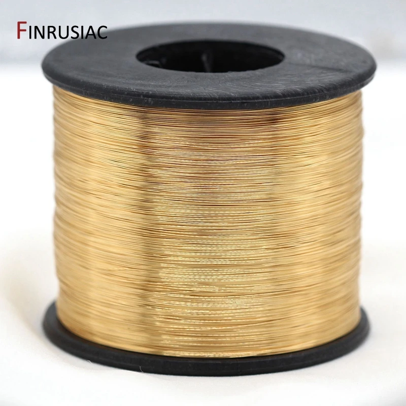 Top Trends: 5 Meters Real Gold Plated Copper Wire DIY Jewelry Accessories 0.3 / 0.4 / 0.5 / 0.6mm Metal Wire For Jewellery Making Shoppable Styles