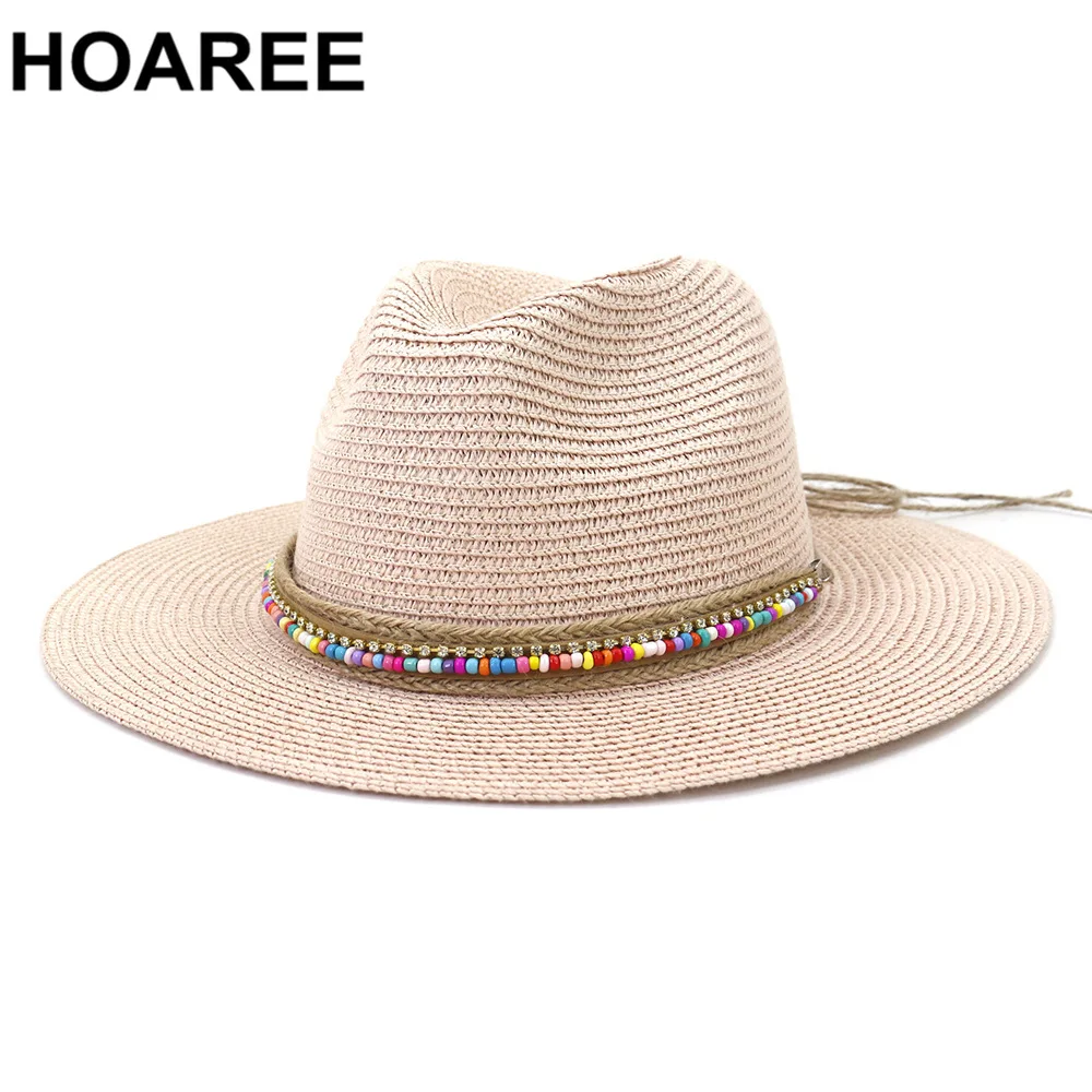 Top Trends: Pink Panama Hat Womens Sun Hat Straw Beach Fedora Summer Hat Wide Brim Sombreros Shoppable Styles