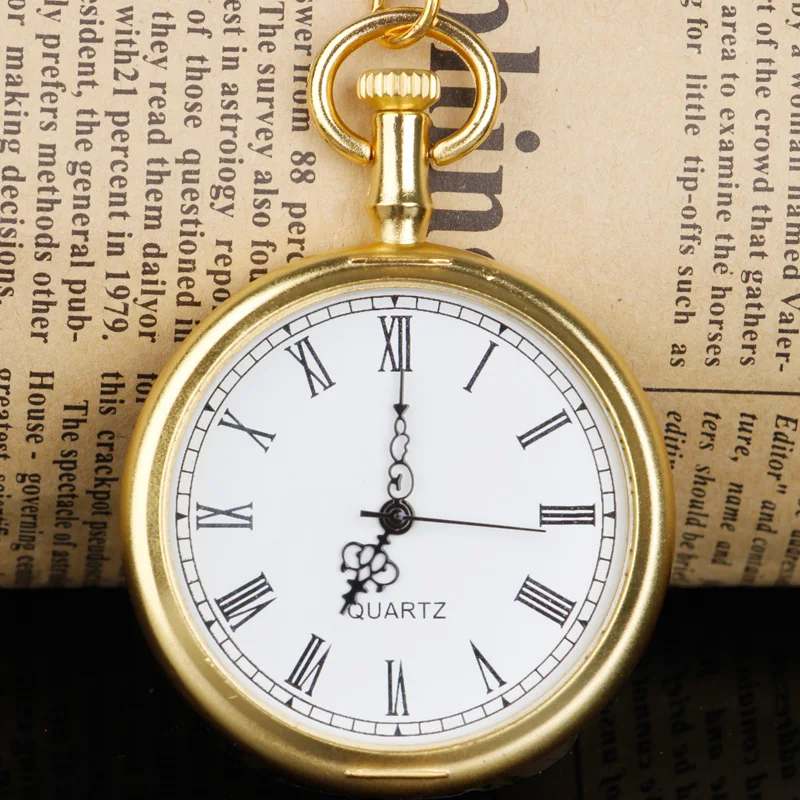 Top Trends: Retro Quartz Movement Pocket Watch Men Women Fashion Pendant Clock With Necklace Chain Shoppable Styles