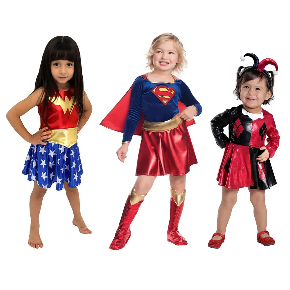 Top Trends: SuperHero Girls Costume For Kids TuTu Dress Halloween Costume (3-9Years) Wonder Sister Party Dress Shoppable Styles