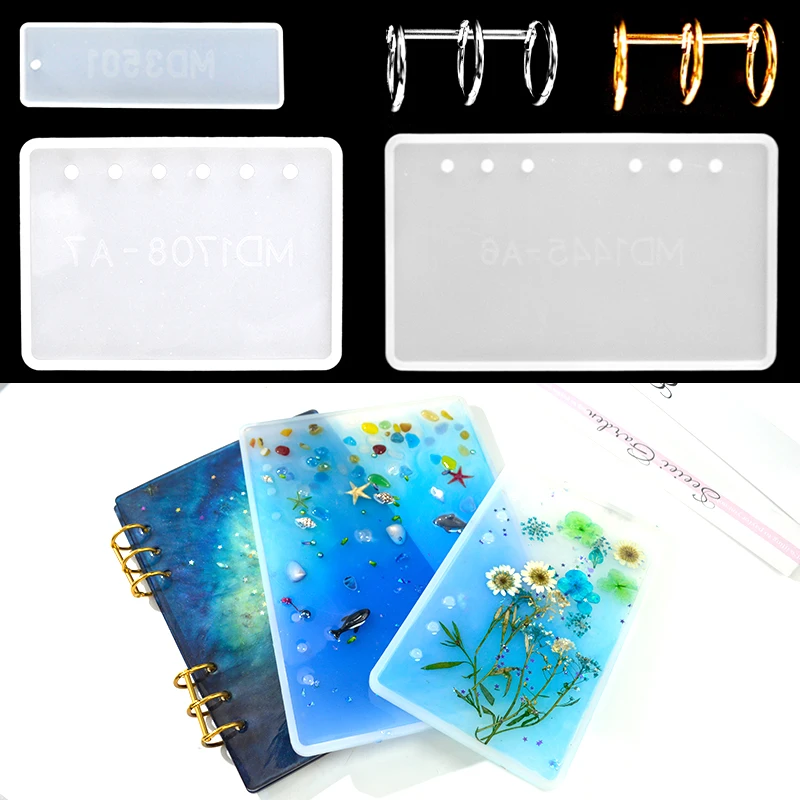 Top Trends: 2021 A7 / A6 Notebook Moule Silicone Transparent Book Cover Epoxy Resin Molds Molde De Silicone Para Resina Epoxi Jewelry Making Shoppable Styles