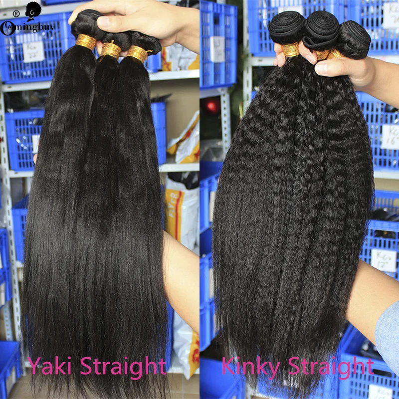 Top Trends: Light Yaki Straight Human Hair Bundles Brazilian Raw Virgin Hair Weave Kinky Straight Bundle Hair Extensions Comingbuy Virgin Shoppable Styles - Image 3