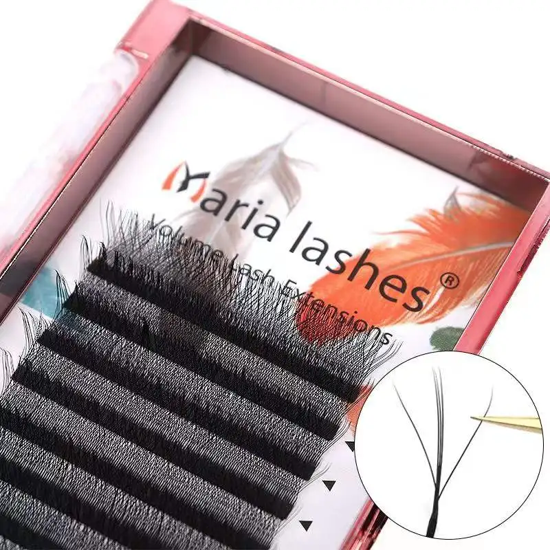 Top Trends: MARIA New Fairy 3D Thick W Shape Eyelashes Easy Fan 5D Lashes Extensions Wholesales Volume 12 Rows Y Style Natural Soft Logo Shoppable Styles