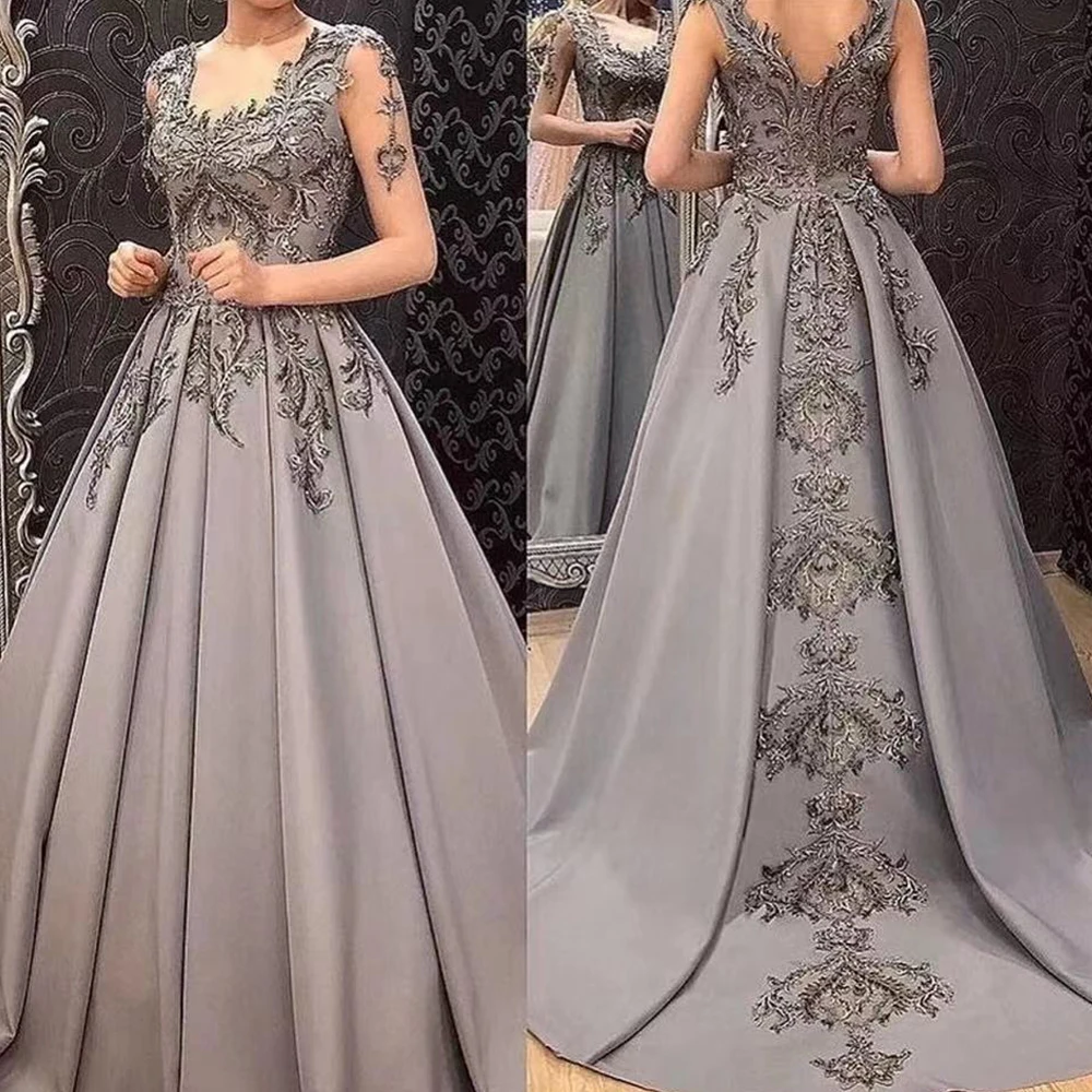 Top Trends: Lace Applique Mother Of The Dresses Elegant Sleeveless Square Collar Bride Gown Long Chiffon Pleated Evening Formal Maxi Dress Shoppable Styles