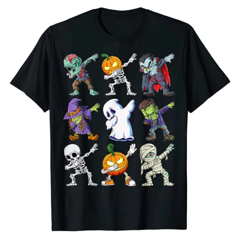 Top Trends: Dabbing Halloween Boys Skeleton Zombie Scary Pumpkin Mummy Gothic T-Shirt Graphic T Shirts Shoppable Styles