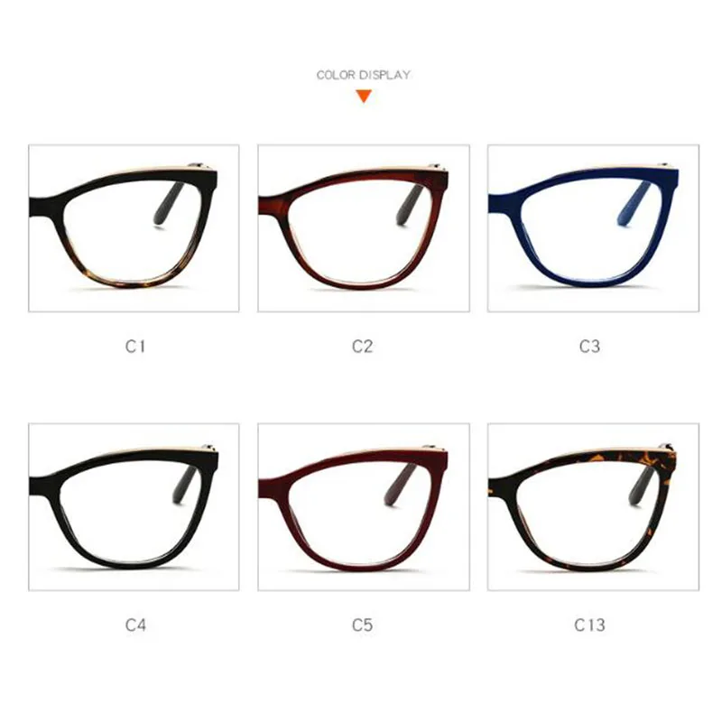 Top Trends: Diopter 0 -0.5 -0.75 -1.0 -1.5 -2.0 -3.0 To -8.0 Myopia Glasses Anti Blue Light Cat Eye Big Frame Prescription Eyewear Shoppable Styles - Image 4