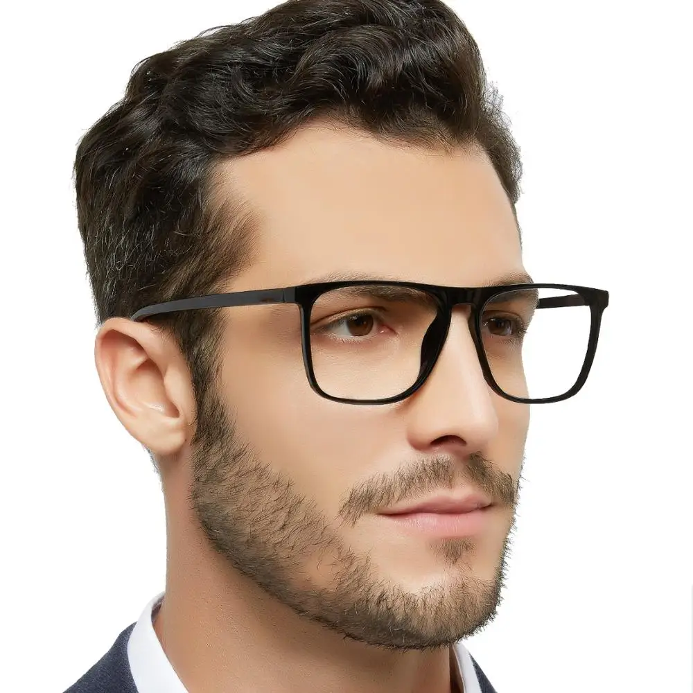 Top Trends: Eyeglasses Reading Glasses Men Large Square Blue Light Blocking Presbyopia Optical Anti Glare Computer Glasses Frame + 1.0 To+ 6.0 Shoppable Styles