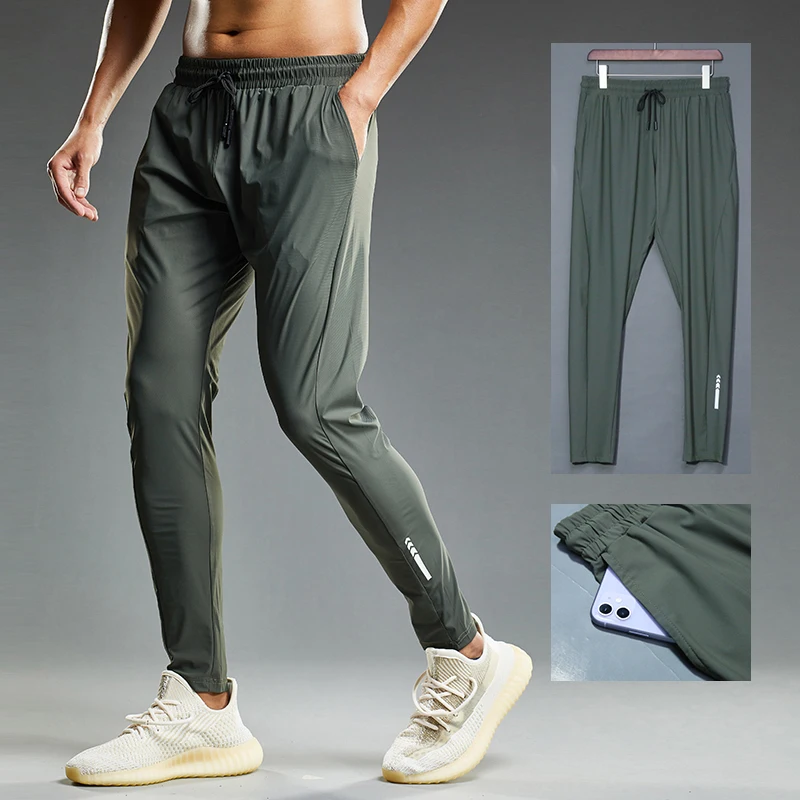 Top Trends: Summer Thin Men's Jogging Sweatpants Custom LOGO Running Sport Pants Elastic Shrink Leg Casual Outdoor Training Fitness Trousers Shoppable Styles