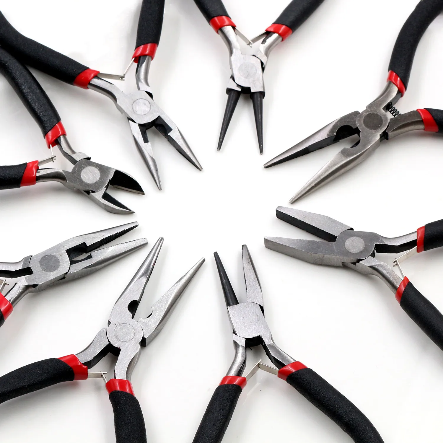 Top Trends: 1 Piece Stainless Steel Needle Nose Pliers Jewelry Making Hand Tool Black 12.5cm Shoppable Styles