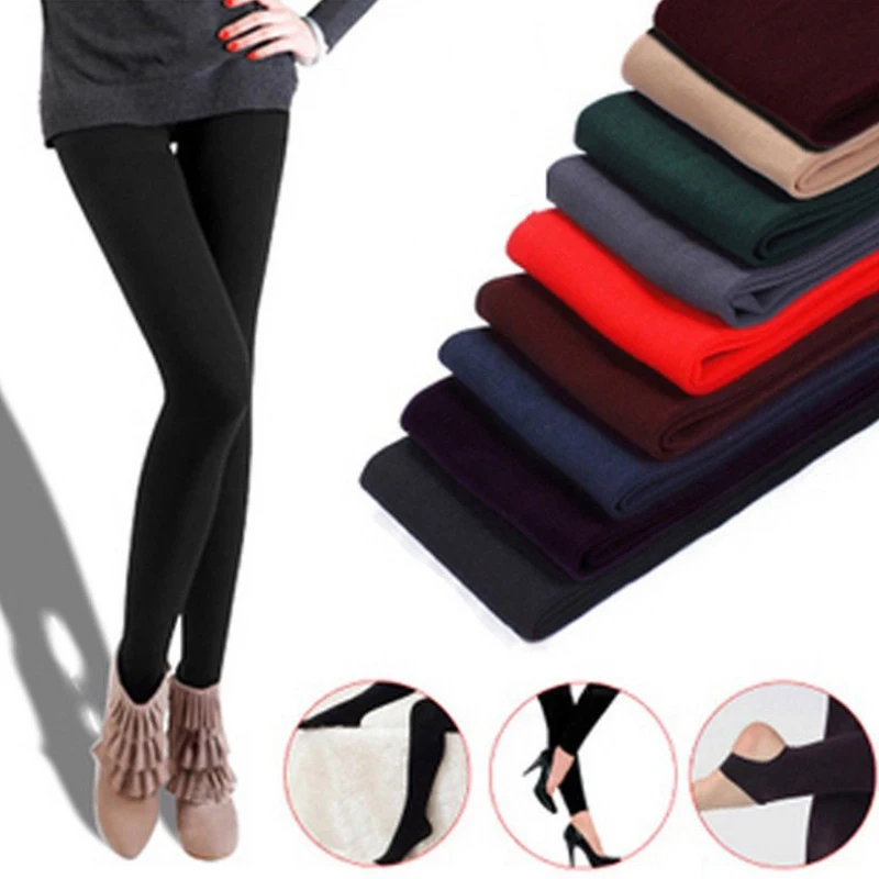 Top Trends: RIMIUT New Fashion 3 Style Women Winter Autumn Warm Elasticity Leggings Pants Casual Female Thick Slim Underpants Winter Legging Shoppable Styles