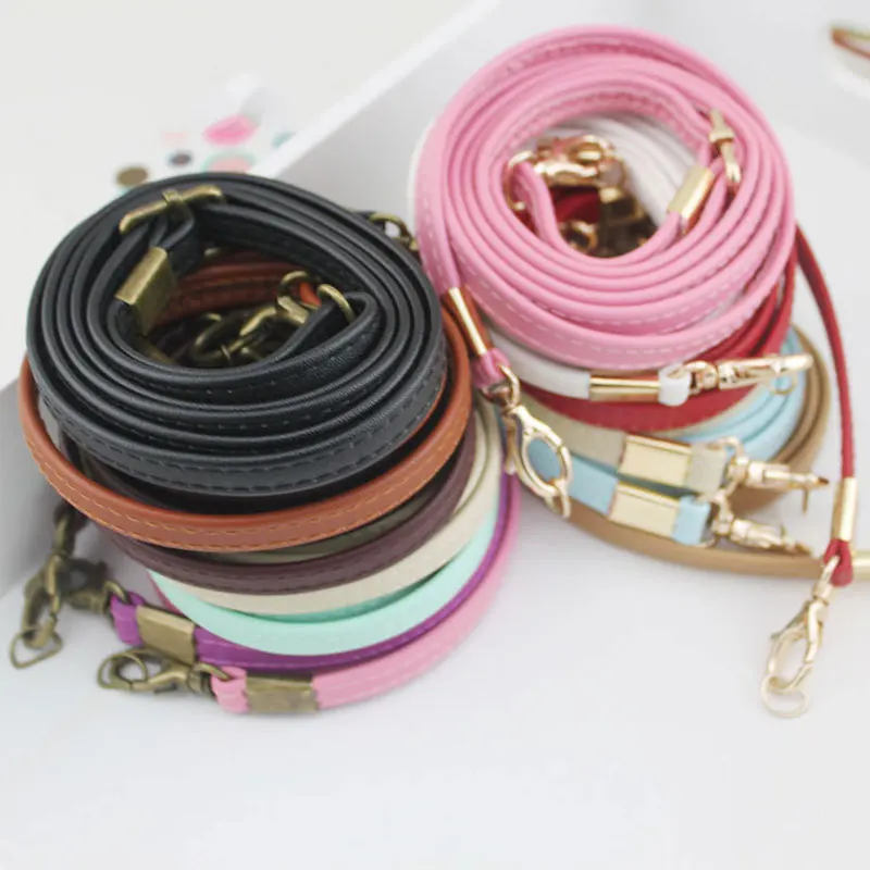 Top Trends: 135cm Long Women Bag Strap Adjustable Handbag Handle PU Leather Strap Belts DIY Shoulder Straps For Bag Accessories Long Belts Shoppable Styles