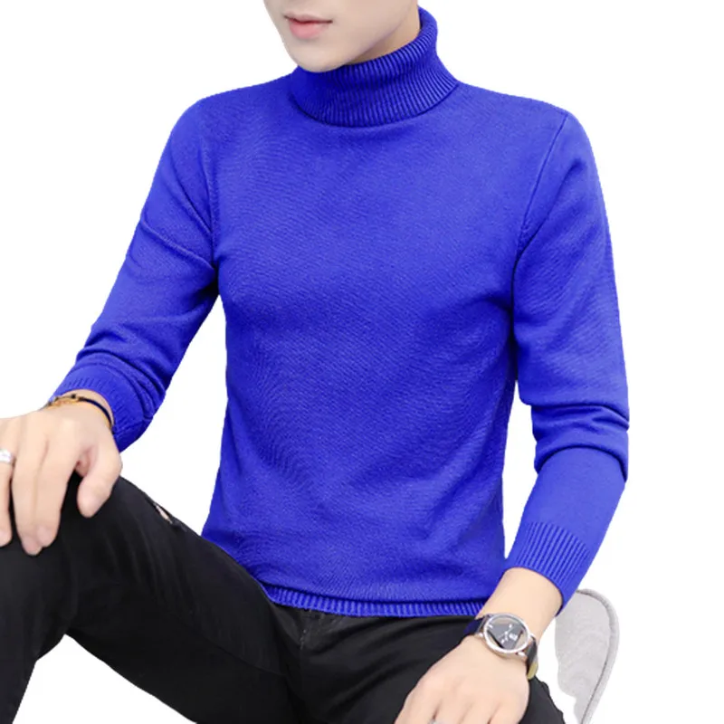 Top Trends: Men Turtleneck Sweaters Fashion Slim Fit Pullovers Mens Solid Knitted Turtleneck Sweaters Casual Warm Pullover Sweater Men Shoppable Styles